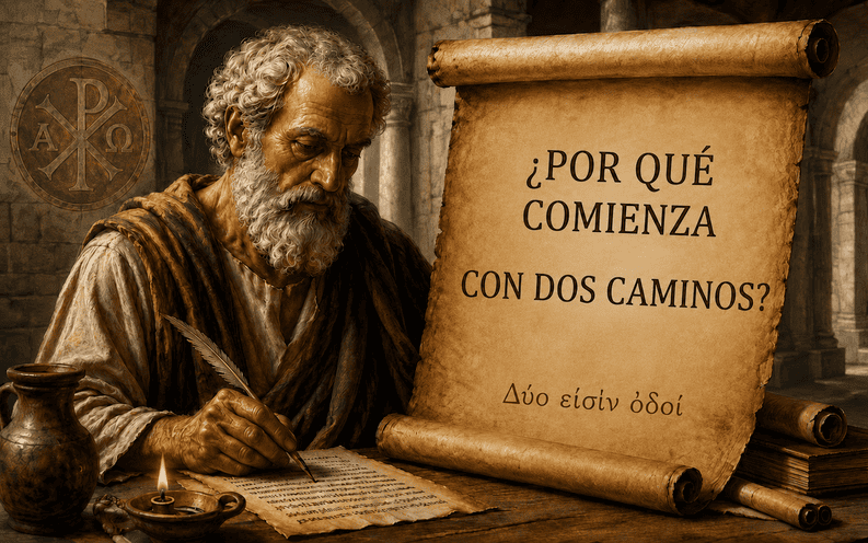 ¿Por qué comienza con dos caminos? Δύο εἰσὶν ὁδοί